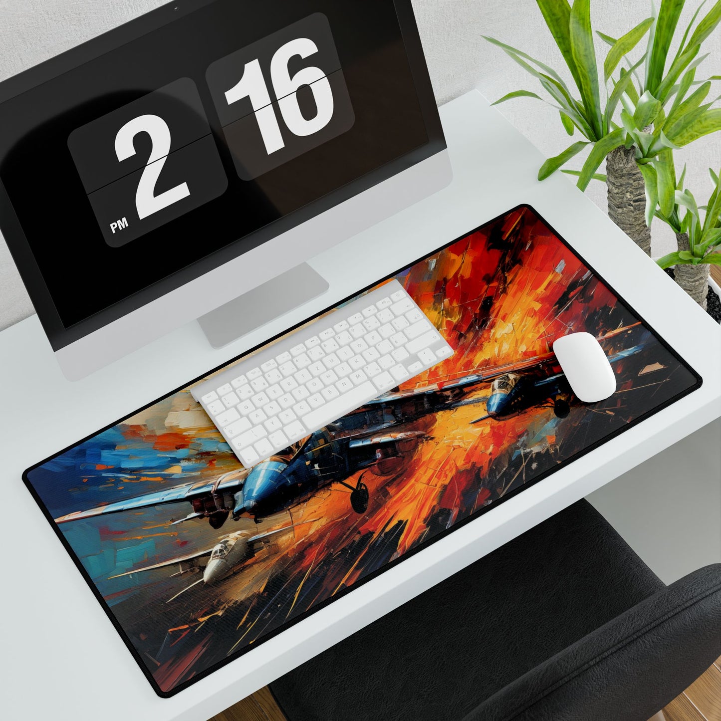 Aviation-Inspired Desk Mat | Pilot Desk Pad | Office Decor, Gamer Desk Accessories, Gift for Aviation Enthusiasts, Engineered Art
