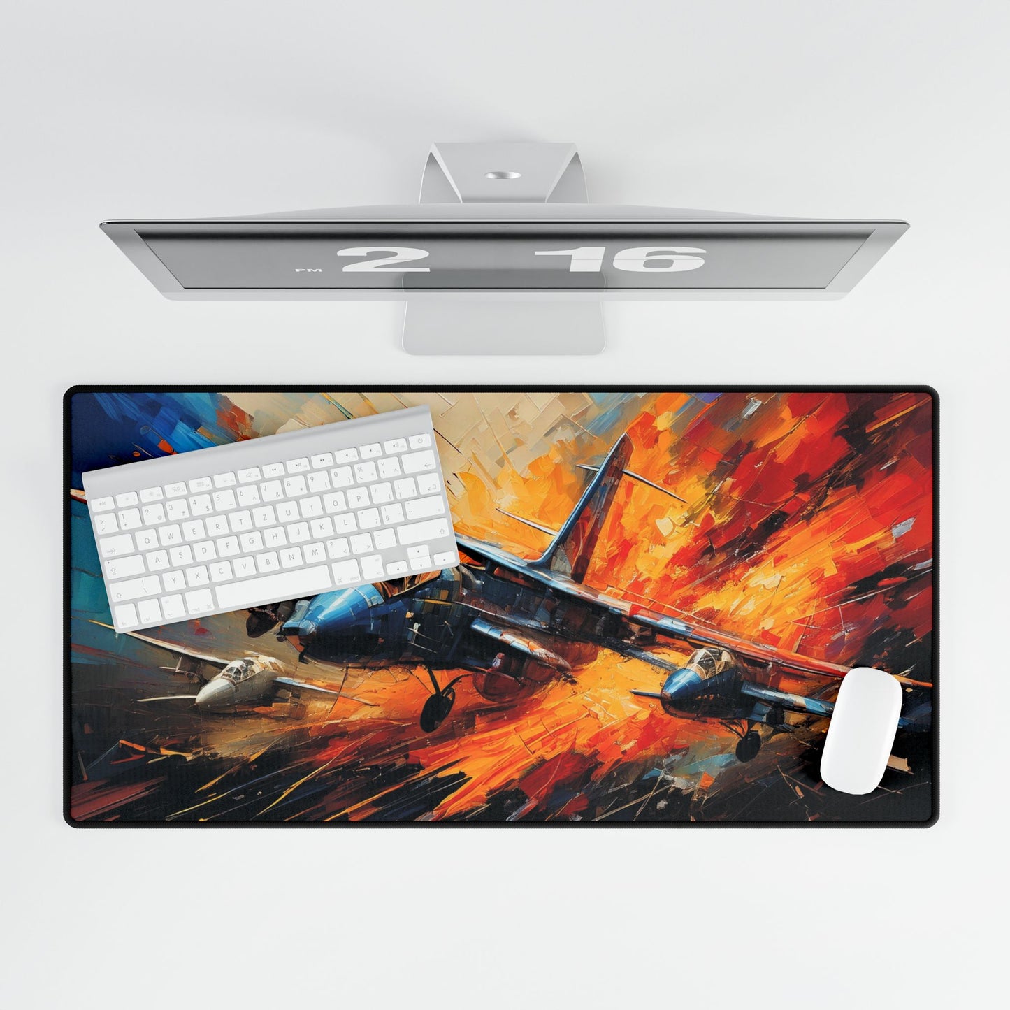 Aviation-Inspired Desk Mat | Pilot Desk Pad | Office Decor, Gamer Desk Accessories, Gift for Aviation Enthusiasts, Engineered Art