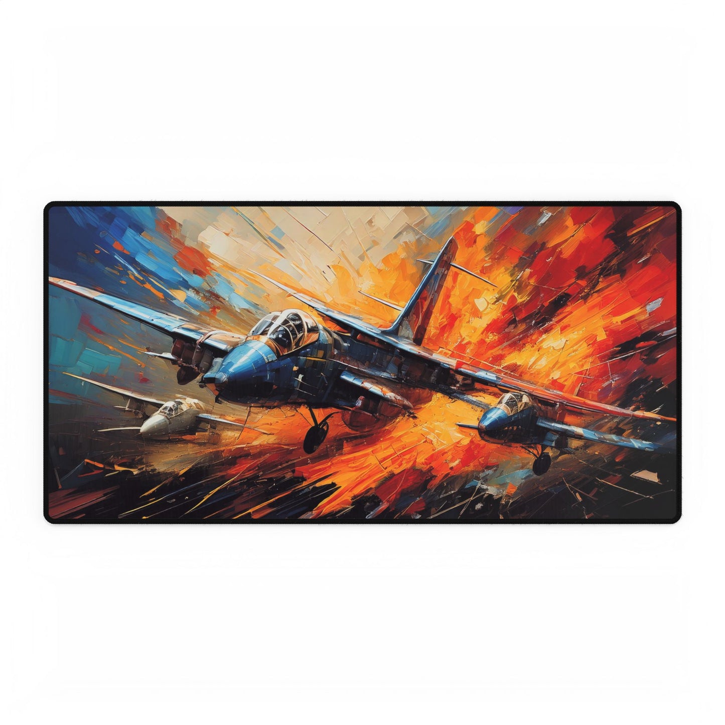 Aviation-Inspired Desk Mat | Pilot Desk Pad | Office Decor, Gamer Desk Accessories, Gift for Aviation Enthusiasts, Engineered Art